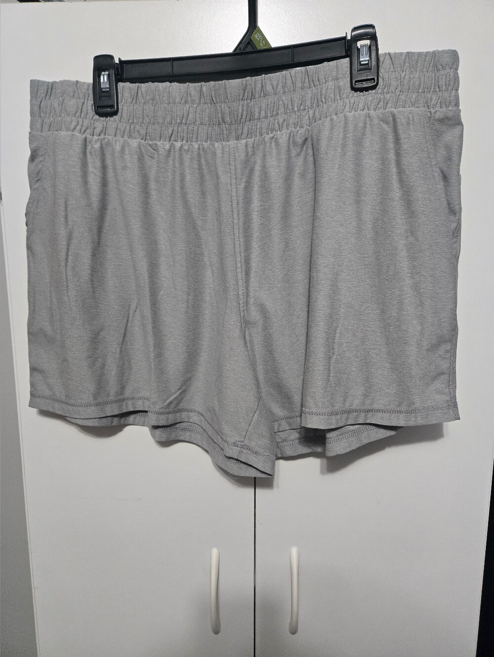 Women’s Lightweight Buttercore Gray Lounge Shorts - Elastic Waist